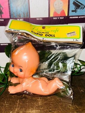 Vintage Kewpie Fibre Craft Crawling Doll